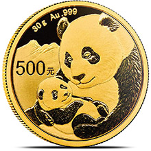2019 30 Gram Chinese Gold Panda Coin (BU)