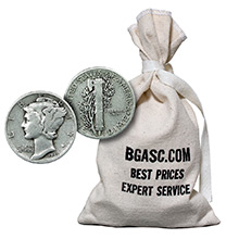 90% Silver Mercury Dimes ($100 FV, Circulated)