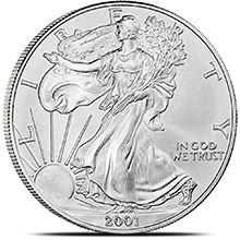 2001 1 oz American Silver Eagle Coin