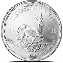 1 oz South African Silver Krugerrand Coin (Random Year)