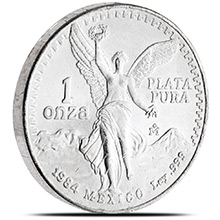 1984 1 oz Onza Silver Mexico Libertad .999 Fine Silver Bullion Coin Uncirculated