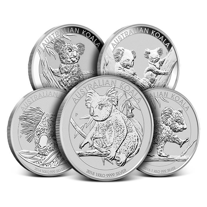 1 Kilo Australian Silver Koala Coin (Random Year, BU)